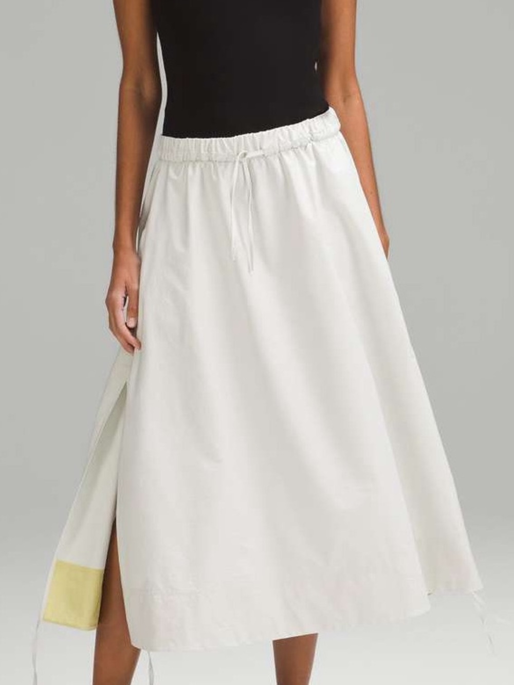 NWOT Lululemon High-Low Side Slit Super-High-Rise Skirt - Bone
